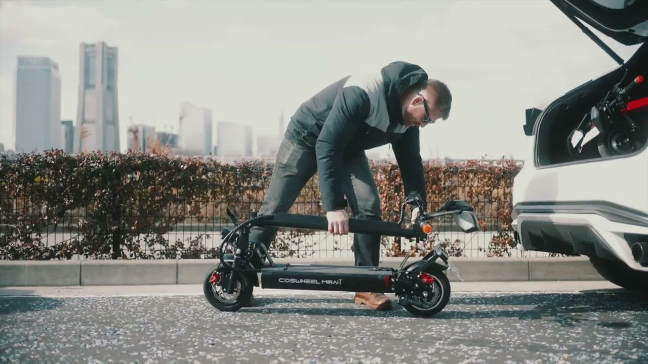 安全性を追求。未来の移動手段に、電動キックボードCOSWHEEL MIRAI T