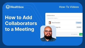 How To Add Collaborators to a Meeting in Wealthbox