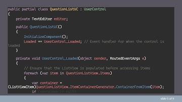 How to Access the TextEditor Control in a WPF ListView DataTemplate