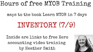 Free MYOB Training Day 5 INVENTORY (7/9)