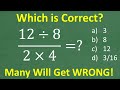 Understanding Fractions and Order of Operations