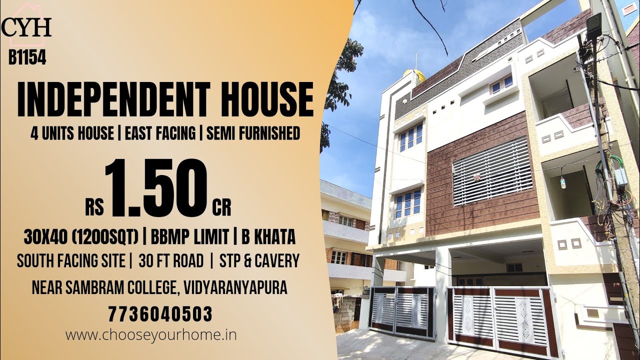 SOLDCYHB1154 Rs 1.55cr 4 Units Independent House for sale