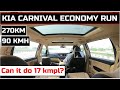 Kia Carnival 2020 Fuel Economy Run || Kia Carnival Diesel Mileage Test