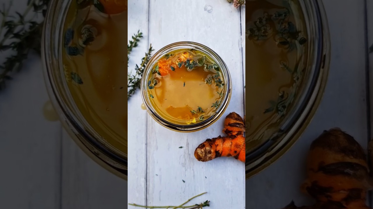 Turmeric, Ginger and Thyme for cough and cold remedy 