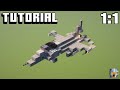 Minecraft F-16 Fighting Falcon Tutorial | 1:1 Scale