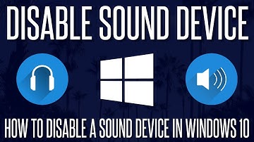 How to Disable a Sound Playback Device in Windows 10