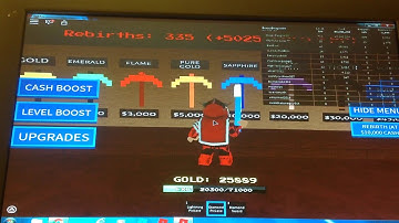 Mining Simulator I GOT TO THE RUBY ROOM WITH OUT ROBUX (ROBLOX Game play)