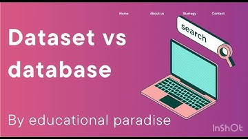 Dataset vs database | DBMS | Difference | FBISE | 9,10,11,12 | data and analysis 