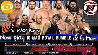 100% Real Trick How play rumble 6 man & Royal rumble Best solution and extra 25+ custom superstars. screenshot 4