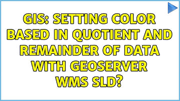 GIS: Setting color based in quotient and remainder of data with Geoserver WMS SLD?