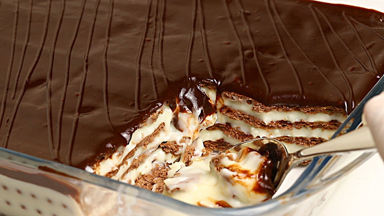 حلى الطيبين من أبسط وأسهل ما يكون وفي 5 دقائق بس وبدون فرن وبمكونات بسيطة متوفرة في كل منزل رووعة