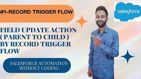 How to : Perform Parent to Child Field Update action By Record Trigger Flow in Salesforce ?