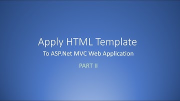 A simple way to apply HTML template to ASP.Net MVC - Part 2