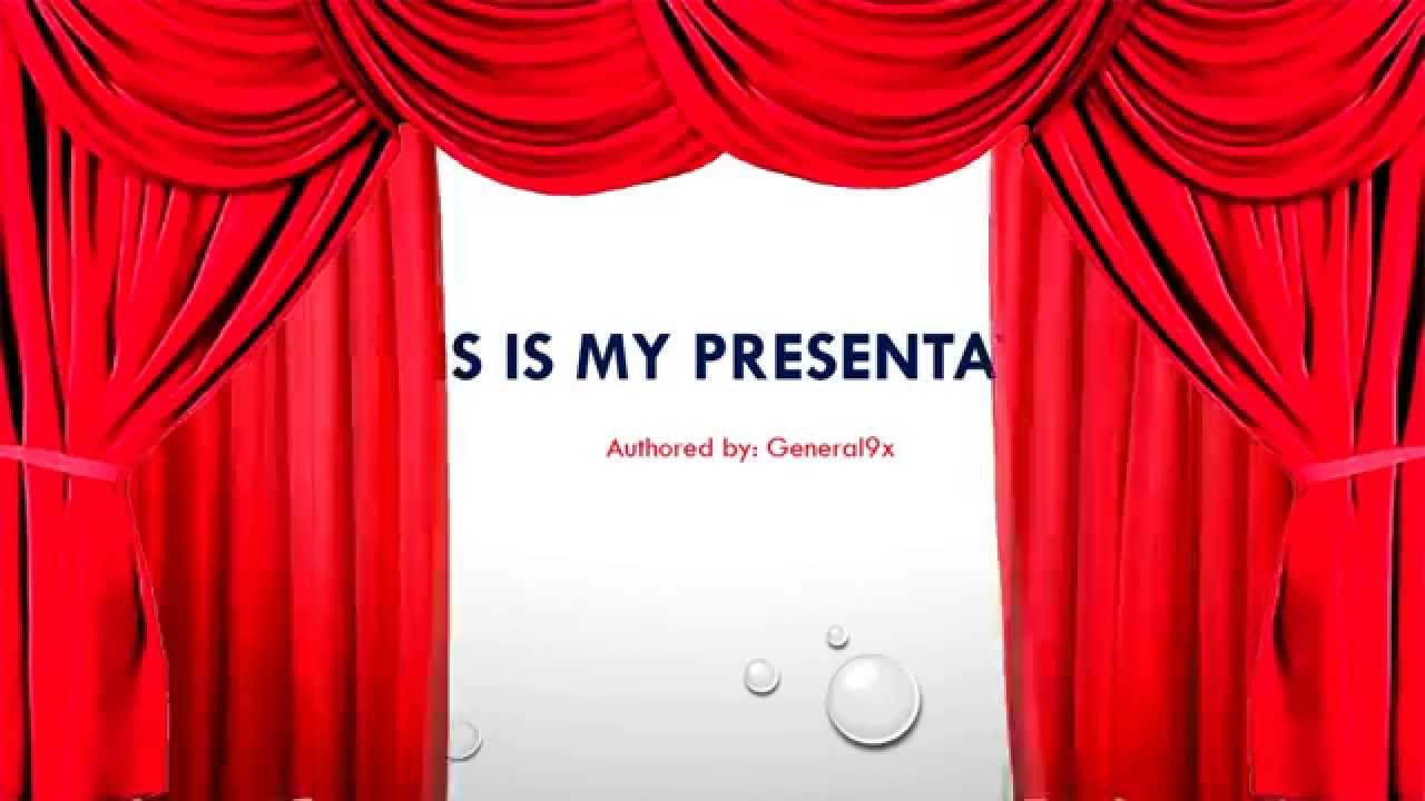 How To Create The Effect Of Opening And Closing Stage Red Curtain On Powerpoint 2017 You