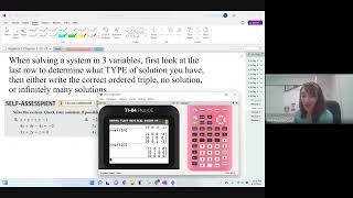 1.4 - Solving Linear Systems in 3 Variables (Part 2)