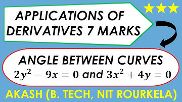 Applications of Derivatives 7 Marks Q8 | Tangents and Normals #applicationsofderivatives