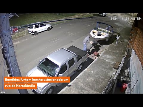 Bandidos furtam lancha estacionada em rua de Hortolândia