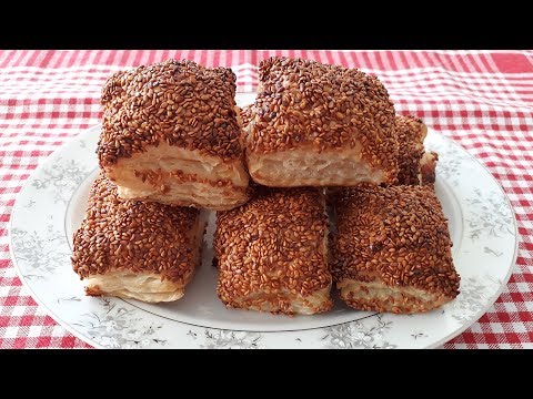 5 Dakikada Simit Tadında Milföy Börek - Kahvaltılık Tarifler, Simit Poğaça