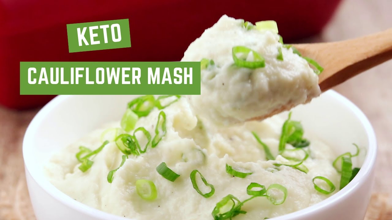 Cauliflower Mashed Potatoes Keto Recipe YouTube
