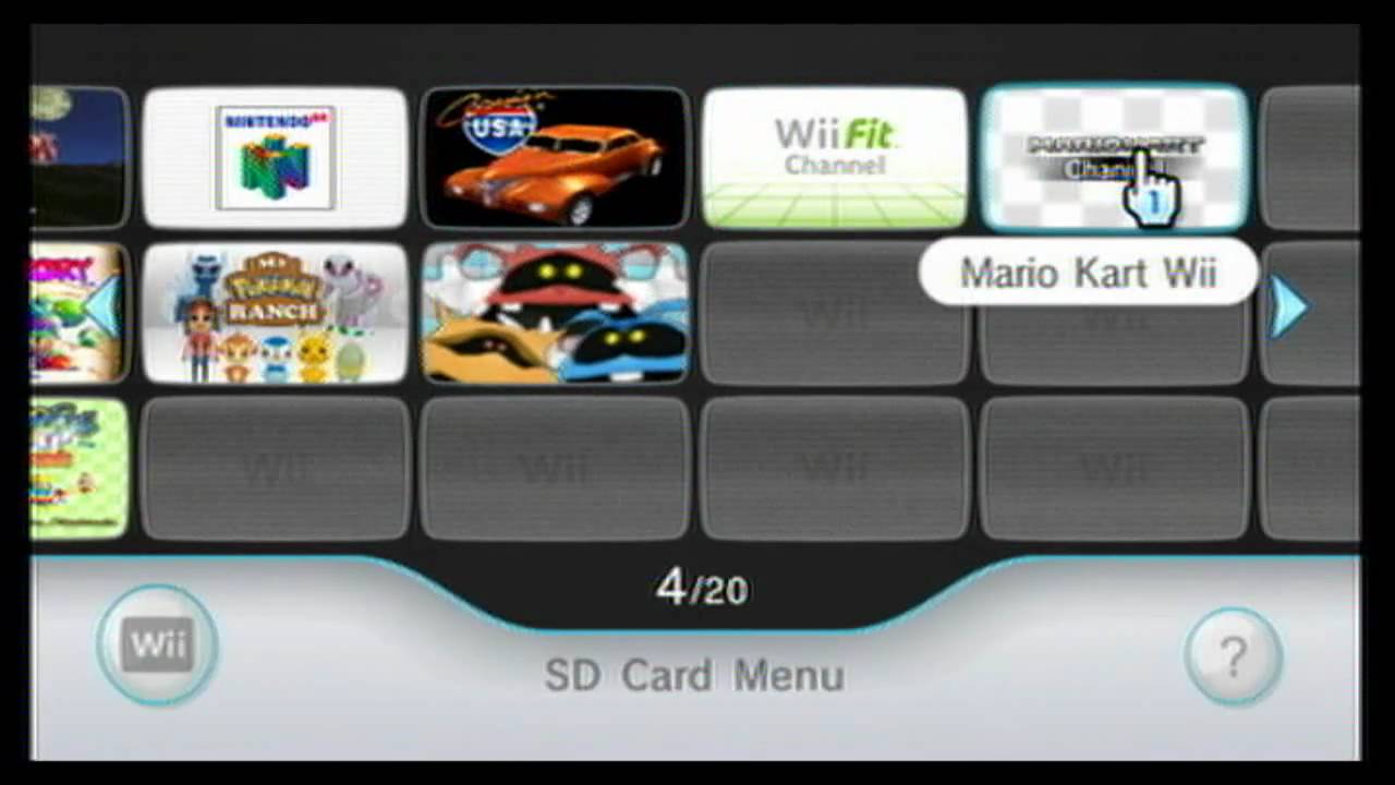 Gasvormig zingen koppeling Wii System Menu Version 4.0: New SD Card Menu - YouTube