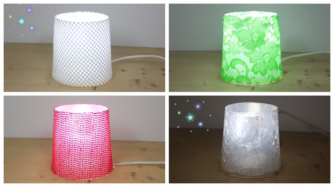 Fabrica tus propias Lámparas con material Reciclado YouTube