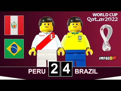 Peru vs Brazil 2-4 • World Cup Qatar 2022 Qualifiers in Lego • All Goals Highlights Peru Brasil