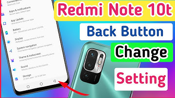 Redmi note 10 back button change | Redmi note 10t black button setting