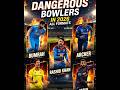 Top 5 dengerous bowlers in the world all formats.#shorts #cricketfans