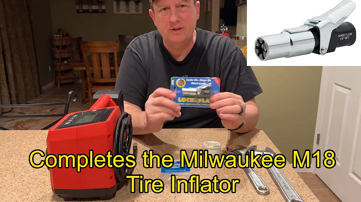 LockNFlate Tire Inflator Adapter (Milwaukee M18 and others)