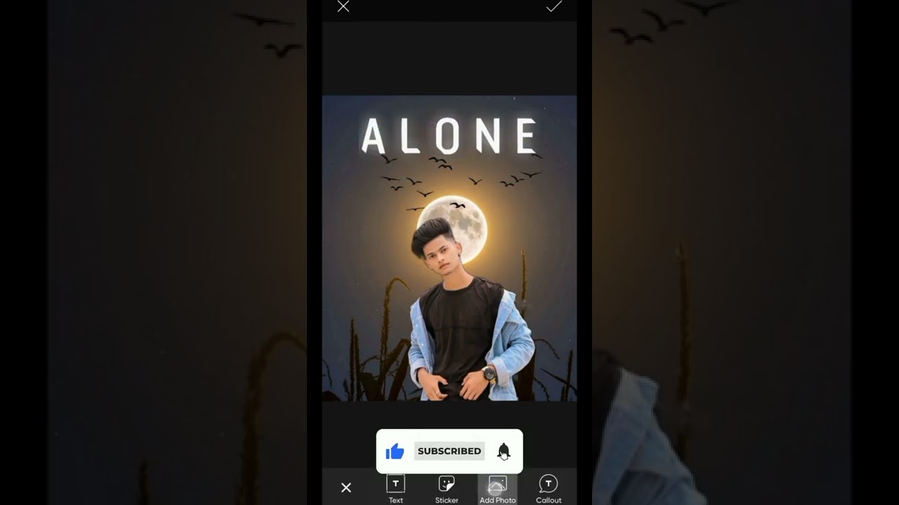 moon light photo editing picsart || dark shadow photo editing 