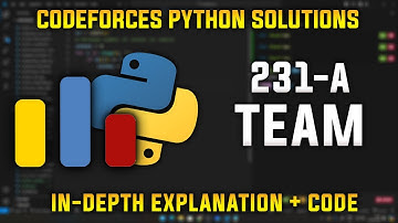 231A | Team | Codeforces Python Solutions | Explanation + Walkthrough