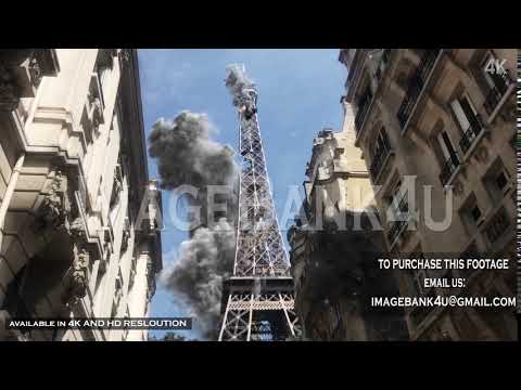 Paris Eiffel tower under attack