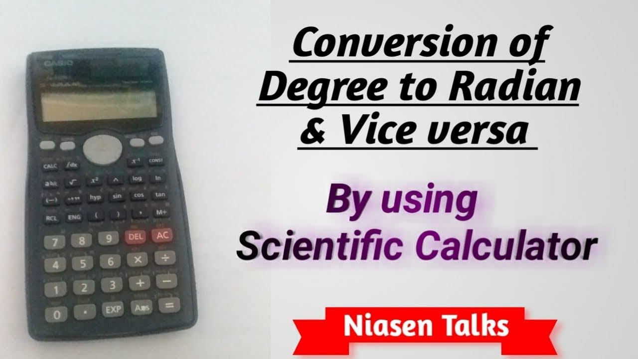How to Convert Degree to Radian & Vice versa / Calculator Tricks in ...