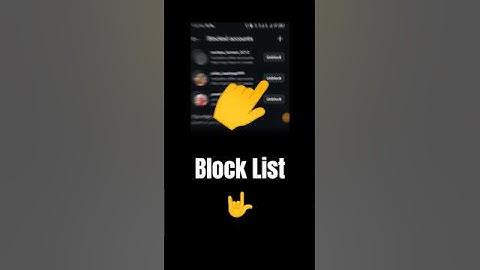 instagram block list kaise dekhe🛑 | how to see block list in instagram | Insta block list #shorts #t