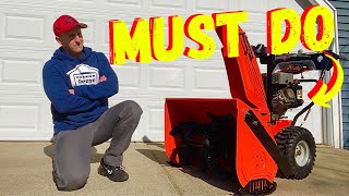 THIS SPRINGTIME SNOWBLOWER MAINTENANCE PROCEDURE IS NONNEGOTIABLE