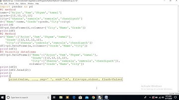 Class XII IP Dataframe loc iloc method