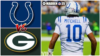 Colts vs Packers Week 2 Simulation (Madden 25 Rosters)