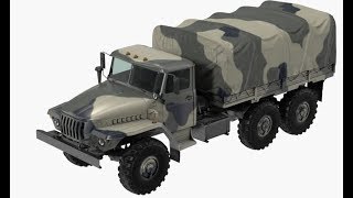 blender 3D modeling tutorial  ural Truck part 4