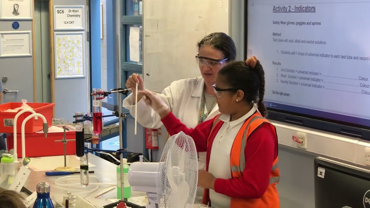 Hazelbury Primary school Science workshop - Winchmore School