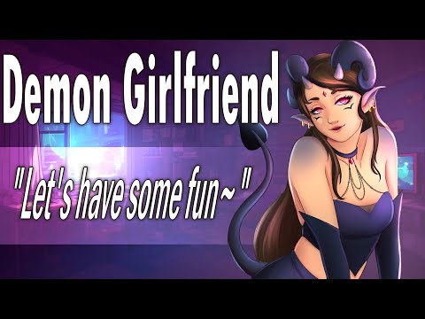 Your Demon Girlfriend Wants Your Attention [ASMR Roleplay] [Teasing you] [Ear Whispers]