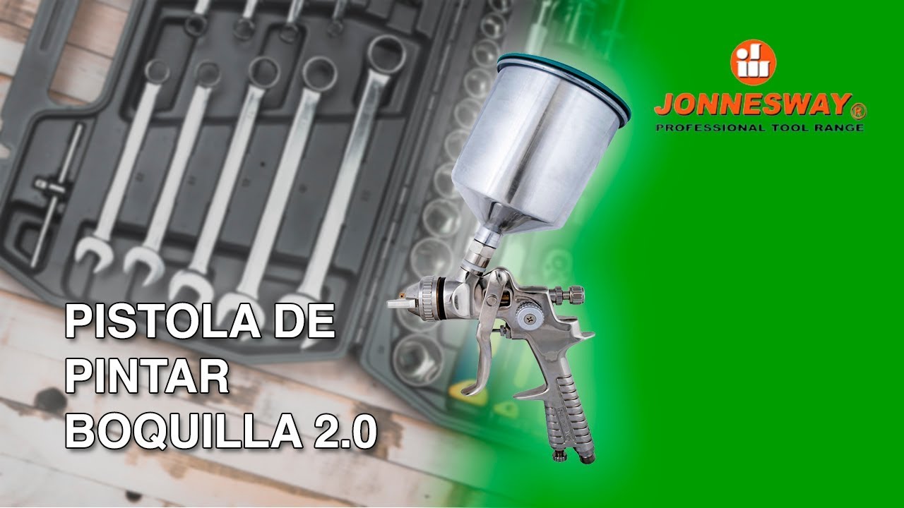 Endulzar longitud ala PISTOLA de PINTAR BOQUILLA 2.0 mm JONNESWAY - SKU: 26382 - YouTube