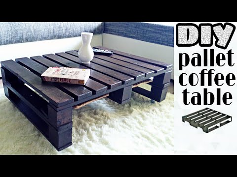 Diy Pallet Coffee Table No Power, How To Make Coffee Table With Pallets