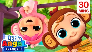 Nous sommes des singes | Comptines avec Bébé Louis | Little Angel Français