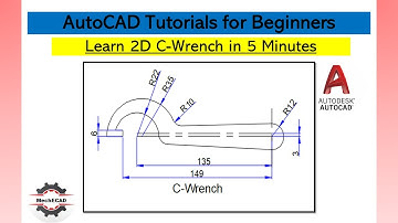 AutoCAD Tutorial for Beginners | Learn 2D C-Wrench in 5 Minutes | AutoCAD Mechanical