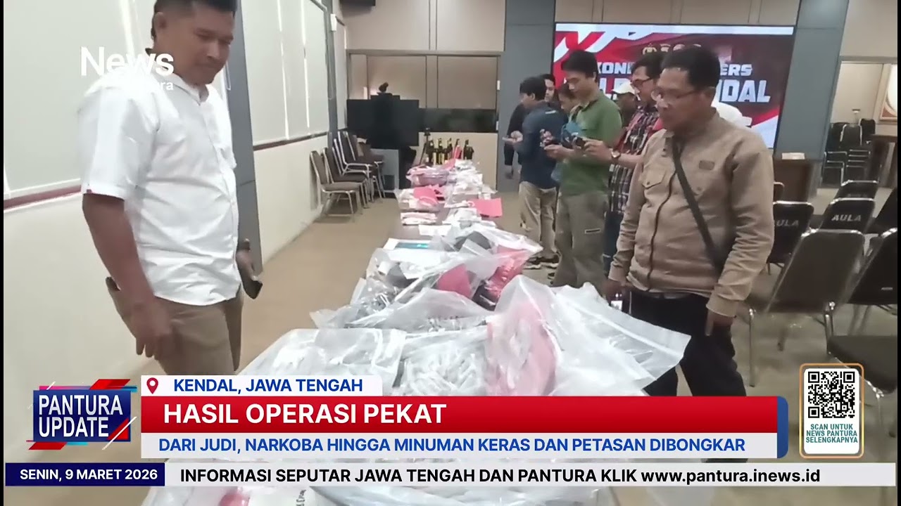 Polres Kendal ungkap ratusan barang bukti selama operasi pekat candi 2026