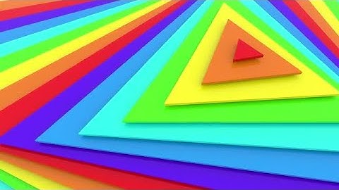 Rainbow Colors Geometric Triangular Shapes Stock Motion Graphics