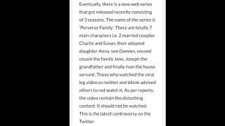 Preserve Family Twitter Video (viral) #PreserveFamily #PerverseFamily