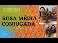ROSA MÉDIA CONJUGADA - ARRANJO REDONDO OVAL - FLORES DA PIPOL