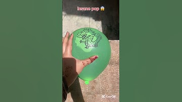 Will a big balloon explode if it rolls down from height #asmr #balloon #colors #shorts