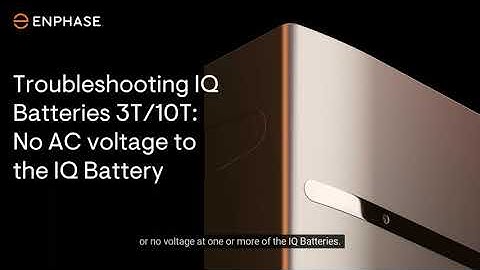 Troubleshooting the IQ Battery when there